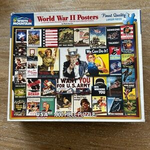 White Mountain “World War II Posters” 1000 Piece Puzzle